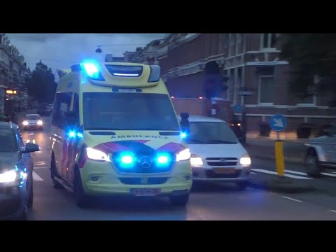 6X Luchthoorn 13X Ambulance GGD post Haarlem met spoed onderweg in Haarlem en Velserbroek