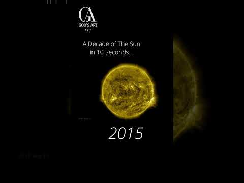 A Decade of The Sun in 10 Seconds 🔥 #space #universe #shorts #sun