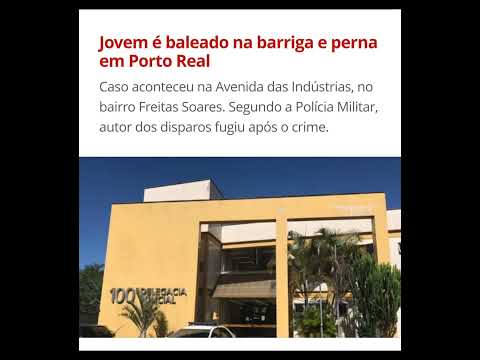 🚨 URGENTE! Notícias de última hora: jovem baleado em Porto Real, no RJ