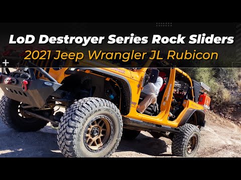 INSTALL LoD Jeep JL Destroyer Series 4-Door Rock Sliders