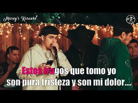 Linea Personal ❌ Ángel Tumbado ❌ Fuerza Regida - "Tragos Amargos" (Karaoke Demo)