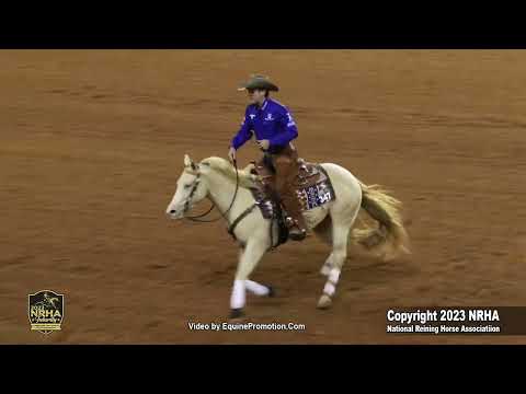 Crystalized Whizkey shown by Brian Bell 2023 NRHA Open Finals, First Run