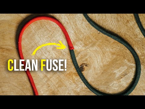 CLEANEST Way To Join Paracord Together | Fuse Paracord TUTORIAL