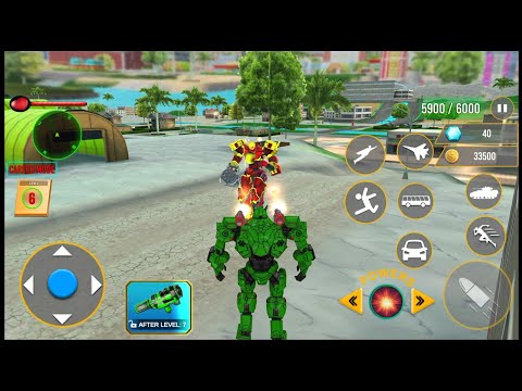 Army Bus Robot Car Game 3d - Android Gameplay #2