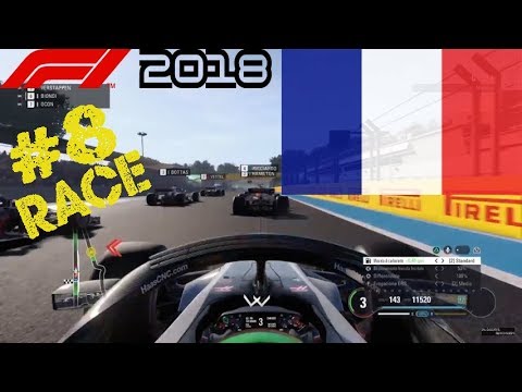 F1 2018 PS4 Career Mode | 100% Race France Grand Prix (Part 2) [FULL HD 1080p]