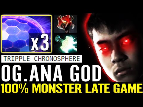 OG.ANA [Faceless Void] WTF Tripple Chrono Set Up!!? MoM 100% Crazy Late Game Monster 7.29 Dota 2 Pro