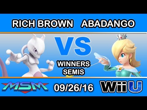 MSM 67 - Rich Brown (Mewtwo) Vs. Abadango (Rosalina) Winners Semis - Smash Wii U