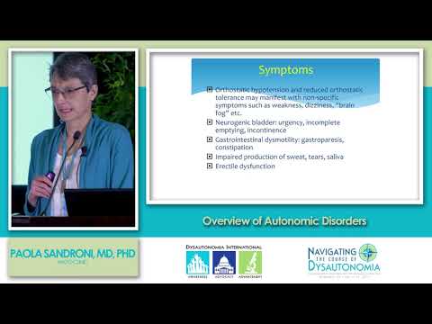 Overview of Autonomic Disorders, Dr. Paola Sandroni