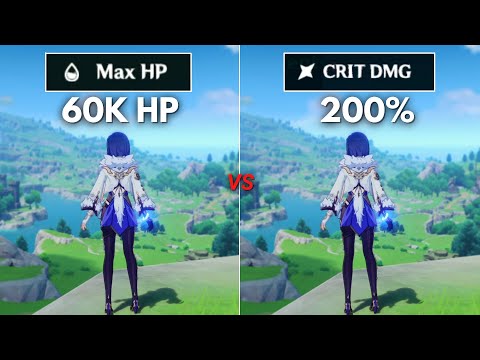 Crit vs HP !! Best Build for F2P Yelan ? [ Genshin Impact ]