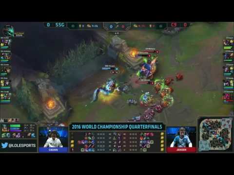 Crown 1 Vs 3 Outplay - LoL World 2016