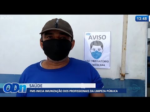 FMS inicia imunização dos profissionais de limpeza pública 18 06 2021