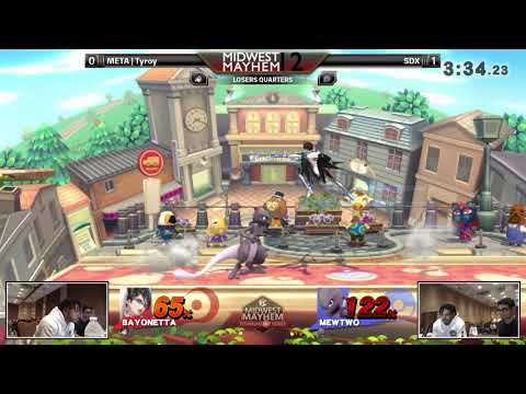 Midwest Mayhem 12 LOSERS QUARTERS - META | Tyroy (Bayonetta) vs SDX (Mewtwo)