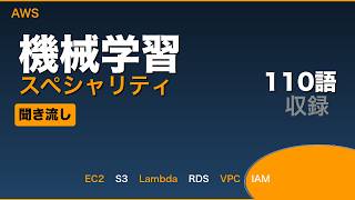 【AWS Machine Learning Specialty】聞き流し学習 110用語 | IT資格試験対策