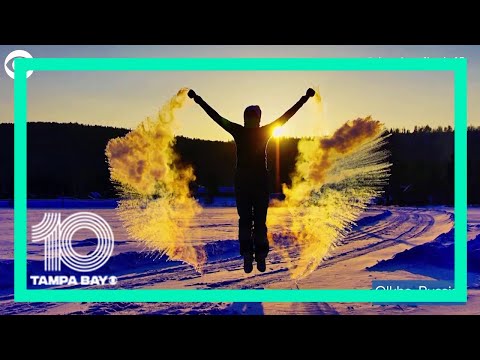 Hot water freezing in midair is focus of social media challenge