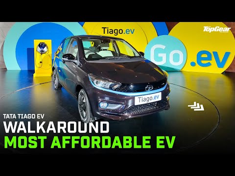 Tata Tiago EV | Walkaround | Most affordable EV of the country | BBC TopGear India