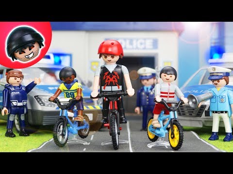 Streiche & Pranks mit der Fahrrad Gang - Playmobil Polizei Film - KARLCHEN KNACK #159