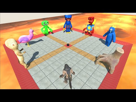 infinity Battle | Creepy Monster Battle Over Hot Lava - Animal Revolt Battle Simulator