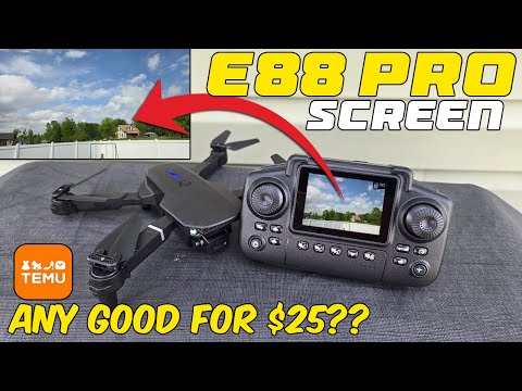 *ALL NEW 2025* E88 Pro Screen Drone from Temu | Is it Any Good for $25?