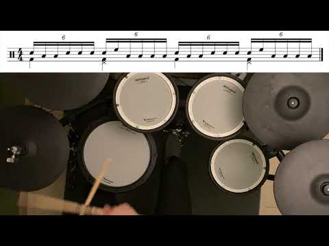 Sextuplet Drum Fill | Single Stroke Technique by Jakoo Drum