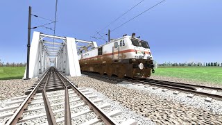 160 Kmph GATIMAN EXPRESS CROSSING RAILWAY BRIDGES & STATIONS – Indian Railways Sim 2024