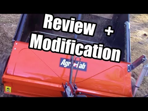 Agri-Fab 44" Lawn Sweeper Review AND CUSTOM MODIFICATIONS!