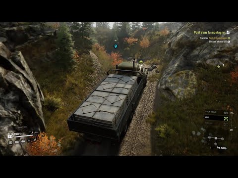 Delivery Of Concrete Blocks To The Mountain Bridge | Snowrunner