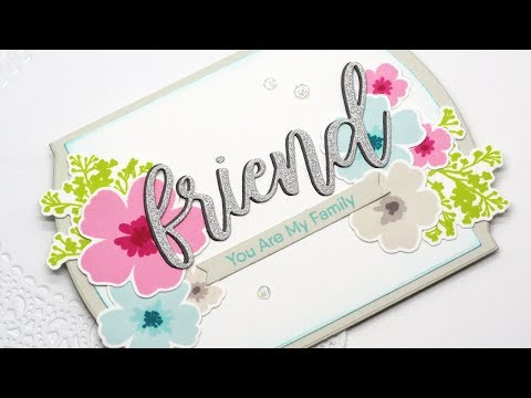 How to Create a Shaped Card with Partial Die Cutting