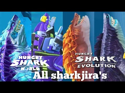 SHIN SHARKJIRA + MECHA SHARKJIRA + MAGMAJIRA + SHARKJIRA - Hungry Shark World