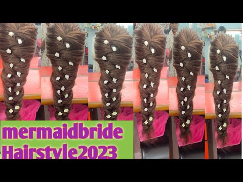 Mermaid Bride Hairstyle2023/How To Mermaid Bride Hairstyle/@Lakshmimakeover