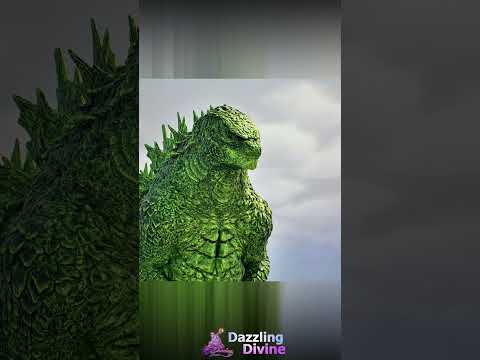 Godzilla & Green Godzilla send Colossal Titan to Space #godzilla #attackontitan #colossaltitan