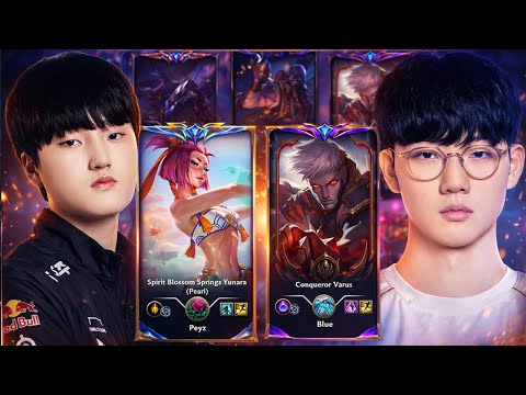 When BLG Viper vs T1 Peyz - Varus vs Yunara Korean Server