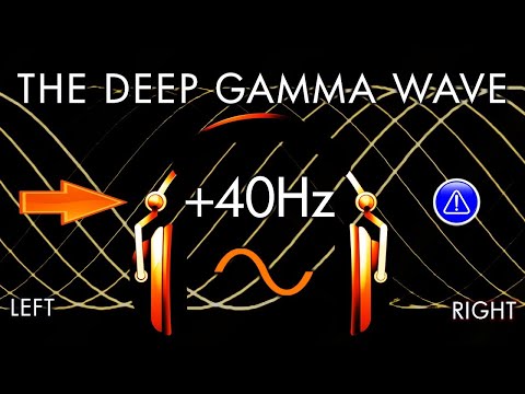 The Deep Gamma Learners Wave   1hr Pure Binaural Beat Session at  40Hz  Intervals