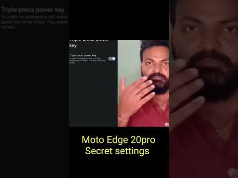 Motorola secret settings, moto edge 20pro settings