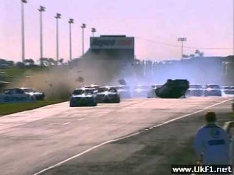 Australian V8 Supercars Calder Park Craig Lowndes HUGE Crash 1