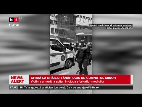 CRIMĂ LA BRĂILA: TÂNĂR UCIS DE CUMNATUL SĂU, UN ADOLESCENT DE 15 ANI. Știri B1TV_19 iulie 2025