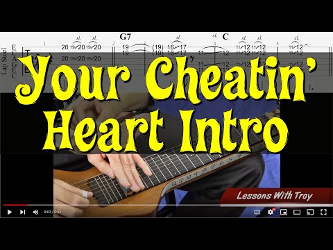 Your Cheatin’ Heart - C6 LapSteel Intro with Tab-In-Video