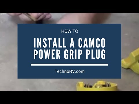 Installing the Camco Power Grip 50A Male Replacement Plug