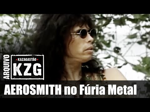 AEROSMITH no Fúria Metal (1994) - Arquivo KZG - entrevistado por Gastão Moreira