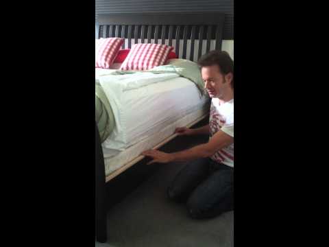 YouTube video about: How to keep mattress from sliding on platform bed?