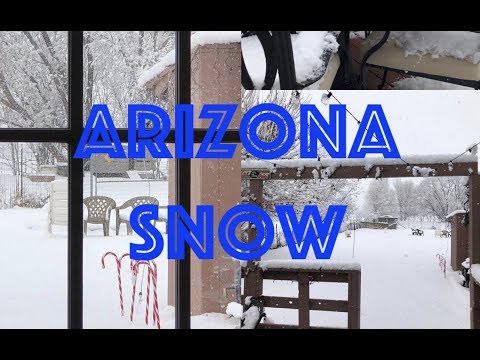 Snow in Phoenix, Arizona December, 31st, 2018