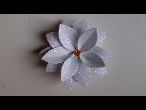 Como fazer passo a passo flor de natal super fácil.