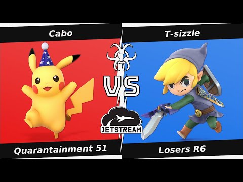 Quarantainment 51 Losers R6 - Cabo (Pikachu) Vs. T-sizzle (Toon Link) Smash Ultimate - SSBU