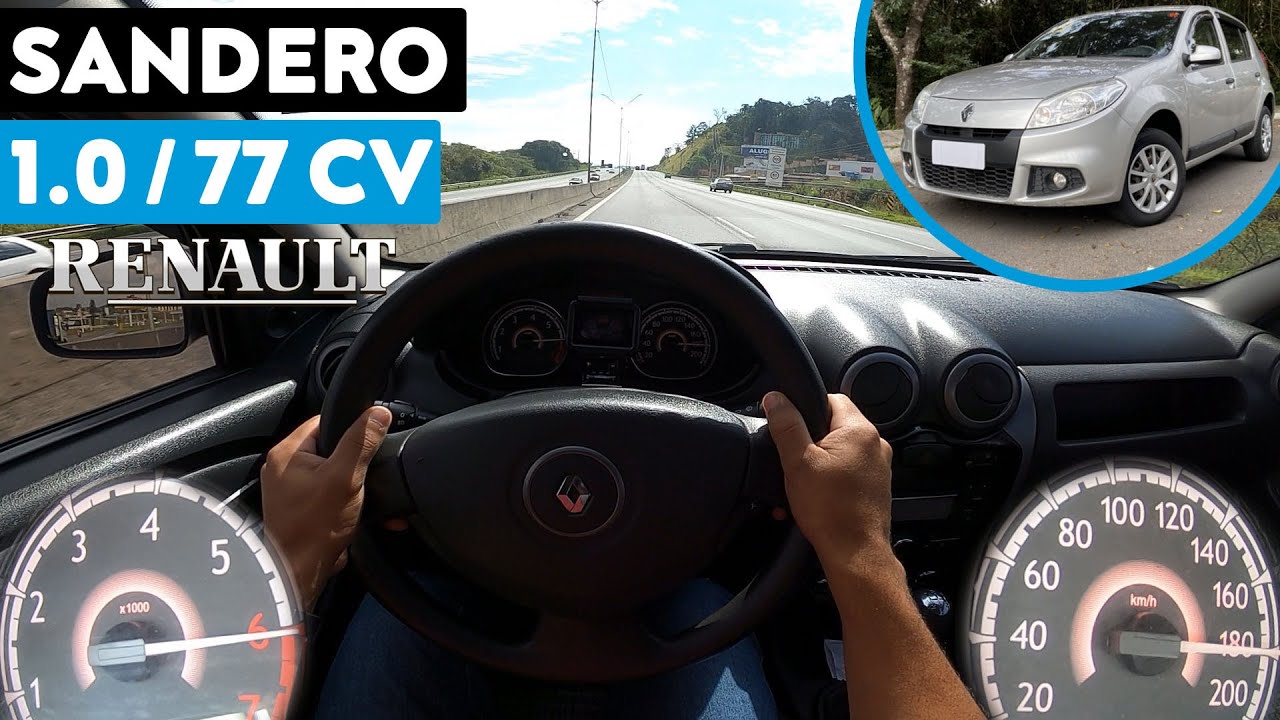 TESTE ACELERANDO RENAULT SANDERO 1.0 16V | É BOM? ANDA BEM? VALE A PENA? AVALIAÇÃO NA ESTRADA