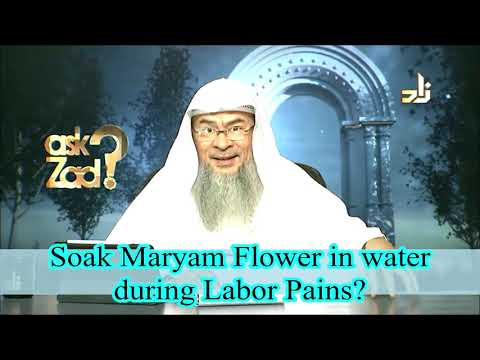 Soak Maryam Flower in water during delivery to relieve labor pains? - Assim al hakeem