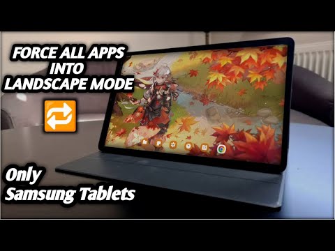How to Force All Apps into Landscape Mode || Apps into Landscape Mode in Tablets || problem solved.