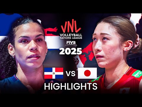 JAPAN 🇯🇵 vs DOMINICAN 🇩🇴 | HIGHLIGHTS | Women's VNL 2025
