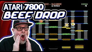 RETRO BLISS Plays Atari 7800's BURGERTIME-Inspired BEEF DROP!