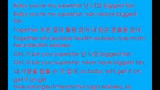 Taeyang - Superstar (with lyrics on screen HANGUL+ROMANIZATION)