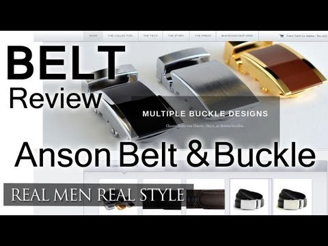 Anson Belt and Buckle - Men's Belt Video Review - ansonbeltandbuckle.com Video