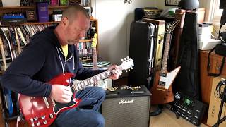 Video thumbnail for Marshall Origin 20C Combo: Unboxing and quick look (iPhone audio) by Brett Kingman